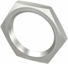 Nuts for M30 Sensors, Brass Nickel-Plated Material