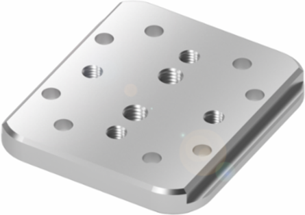 Brackets for Vision Sensors, SmartCameras, Quick-Change Plate, 55 x 7.5 x 60 mm