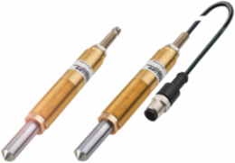 Plunger Probe Solution Ø 18 x 125.6 mm, M8x1 Fastening, Brass Chrome-plated