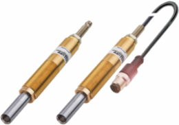 Plunger Probe Solution Ø 18 x 120.5 mm, Brass Chrome-plated, for Positive Stop