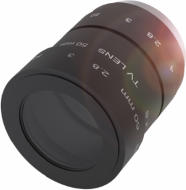 Optical Lens 12 mm Focal Length, Ø 29.5 x 53.7 mm, C-Mount