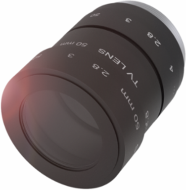 Optical Lens with C-Mount, 25 mm Focal Length, Ø 32 x 44.9 mm