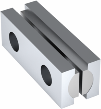 Safety Sensor Brackets, Anodized Aluminum, 34.5 x 195 x 12 mm