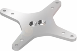 Mounting Bracket for Human Machine Interfaces, 6 x 116 x 116 mm, Aluminum