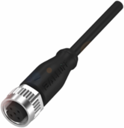 Single-Ended Cordset with M12x1-Female, 5-Pin, 4 Conductors, 5m Length