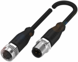 Double-Ended Cordset, M12x1 4-Pole, IP67/68/69K, 3 m Cable