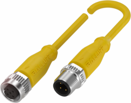 Double-ended Cordset, M12x1 4-Pin, IP67, 3 Meter Length