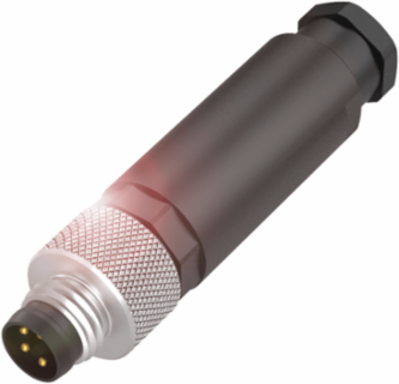 Industrial Field Attachables, M8x1-Male, 4-Pin, IP67, 60 VDC/VAC