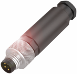 Industrial Field Attachables, M8x1-Male, 4-Pin, IP67, 60 VDC/VAC