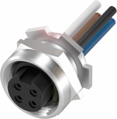 Receptacle 7/8 Inch Female 4-Pin, 600 VDC/VAC, IP67