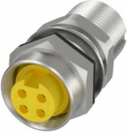 Bulkhead Connectors, IP67, 600 V, -40 to 105 C, 4-Pin