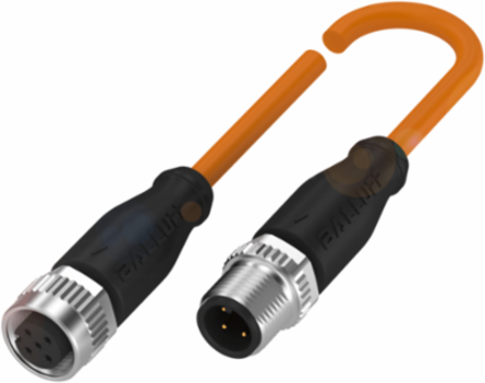 Double-Ended Cordset, M12x1, 5m, 4-Pin, IP67/IP68/IP69K