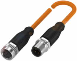 Double-Ended Cordset, M12x1, 5m, 4-Pin, IP67/IP68/IP69K