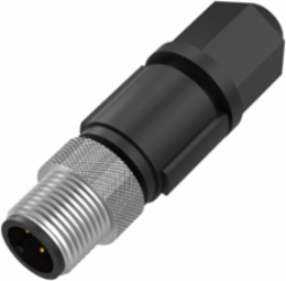 Field Attachables, M12x1 Male, 4-Pin, IP67, 4A