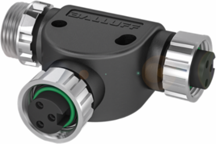 Tee Connector, 9.0 A, IP67, 7/8"-16 UN-Female, 300 VDC/300 VAC
