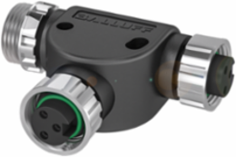 Tee Connector, 9.0 A, IP67, 7/8"-16 UN-Female, 300 VDC/300 VAC