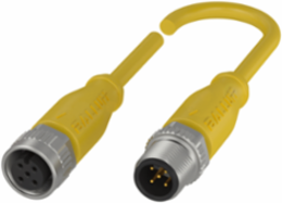 Double-Ended Cordset, 5-Pin M12, IP67/IP68/IP69K, 0.30 Meter