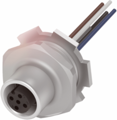 Industrial Receptacle, 5 Conductors, IP67, 2.00 m Lead Length