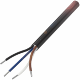 Industrial Grade Bulk Cable, 4 Conductors, 0.34 mm2, PUR Black, 500.00 m