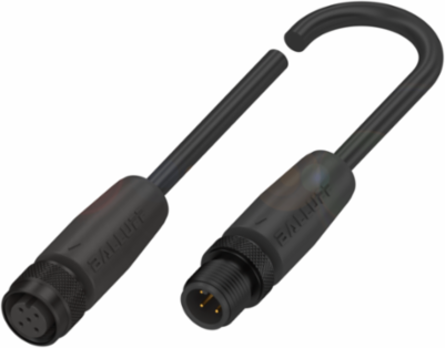Double-Ended Cordset, 1.00 m, M12x1 5-Pin to 4-Pin, IP65
