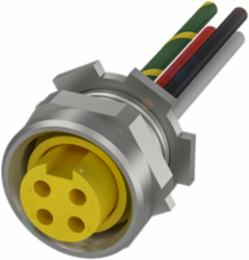 Receptacle 4-Pin 7/8 Inch IP67 10A 2.00m Lead Length