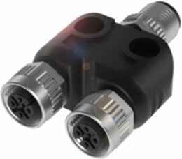 Tees M12x1 4-Pin Male & 3-Pin Female, IP68, 250 VAC/VDC