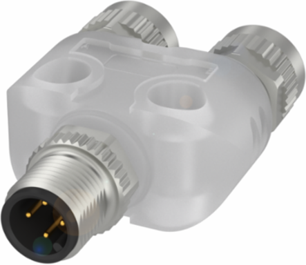Tees, M12x1 Connection, IP68, 30 VDC