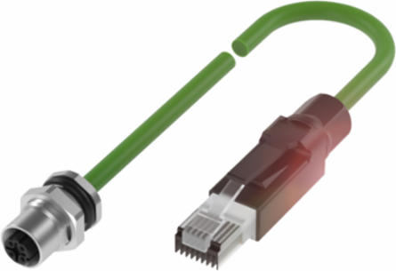 Bulkheads with IP67/IP20 Rating, M12x1 and RJ45 Connections
