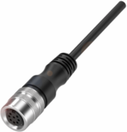 Single-Ended Cordset, 8 Conductors, 5m Length, IP67, M16 Connector