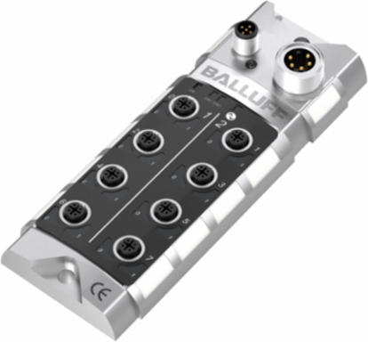 IO-Link Safety Module, 8x M12, IP67, 4A Current, Zinc Housing
