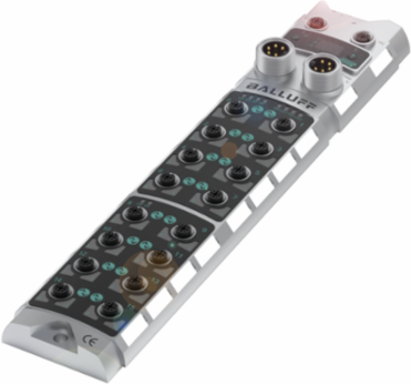 Profinet Network Block, 16x M12x1-Female, IP67, 68x37.9x334 mm