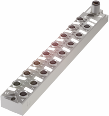 IO-Link Sensor/Actuator Hub, 16x PNP, IP67, 30 x 32.8 x 220 mm