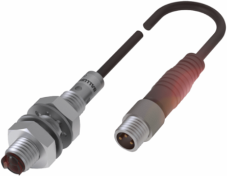 Photoelectric Sensor 8 x 40 mm, LED Red Light, 1-60 mm Range
