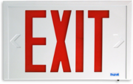 Steel LED Exit - Universal Face (120/347V) (6-24VDC)