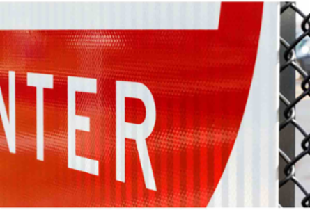 Do Not Enter Sign, 30" H x 30" W x .035" D