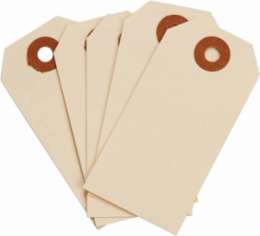 Blank Manila Tags 3.25 Inch H x 1.625 Inch W, Cardstock, Indoor Use