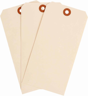 Blank Manila Tags 5.75 Inch x 2.875 Inch Cardstock, Write-On Area