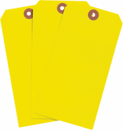 Blank Write-On Tags, 5.75 Inch H x 2.875 Inch W, Cardstock, Yellow