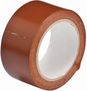 Marking Tape Roll - Adhesive Vinyl, Solid Color, Brown, 2" x 108'