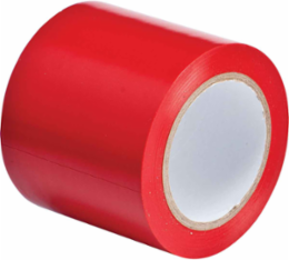 Marking Tape Roll - Abrasion Resistant Vinyl, Solid Color, Red, 4"