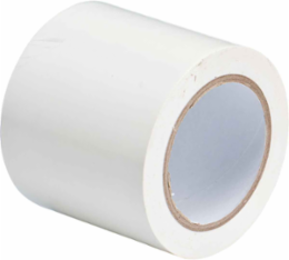 Marking Tape Roll - Abrasion Resistant Vinyl, Solid Color, White, 4"