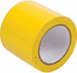 Marking Tape Roll - Abrasion Resistant Vinyl, Solid Color, Yellow, 4"
