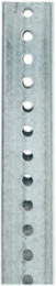 Galvanized Square Breakaway Sign Post, 6" H x 1.5" W x 1.5" D