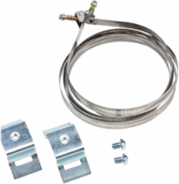 Buckle Bracket Assembly Set for 4 Inch-12 Inch Round Posts, Steel, Includes 2 Straps & Hardware