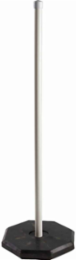 Recycled Rubber Sign Post System, 5' H