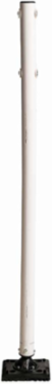 Heavy Duty Flexible Sign Post, 5' H x 8" W x 8" D, Polypropylene, White