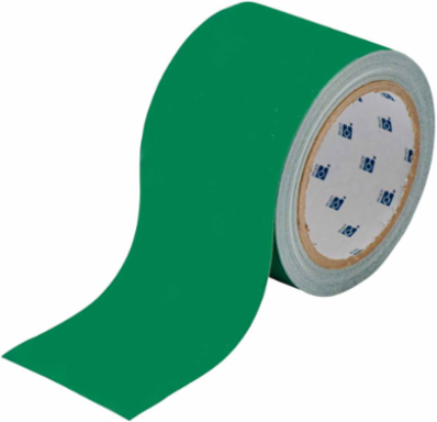 ToughStripe® Floor Marking Tape Roll - Polyester, Solid Color, Green, 2" x 100'