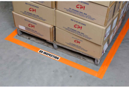 ToughStripe® Floor Marking Tape Roll - Polyester, Solid Color, Orange, 2" x 100'