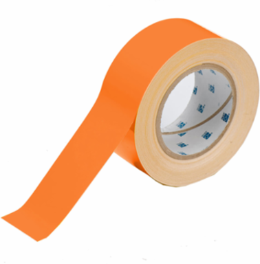 ToughStripe® Floor Marking Tape Roll - Polyester, Solid Color, Orange, 2" x 100'