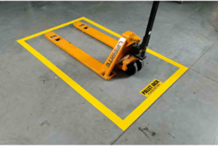 ToughStripe® Floor Marking Tape Roll - Polyester, Solid Color, Yellow, 3" x 100'